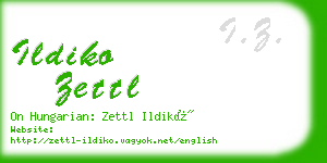 ildiko zettl business card